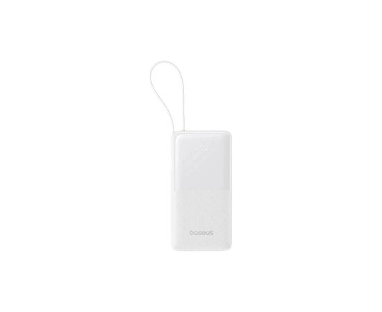 Батарея универсальная Baseus Bipow 2 20000mAh 20W with USB-C cable white (P10077101213-01)