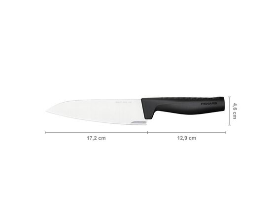 Кухонный нож Fiskars Hard Edge шеф середній 17 см (1051748), изображение 2