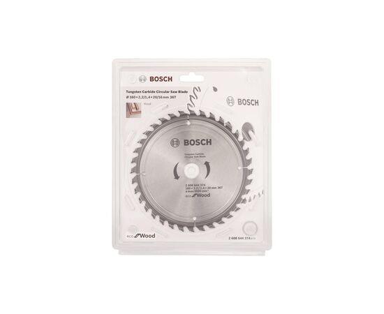Круг отрезной Bosch Eco for Wood 160x2.2x20-36T (2.608.644.374), изображение 2