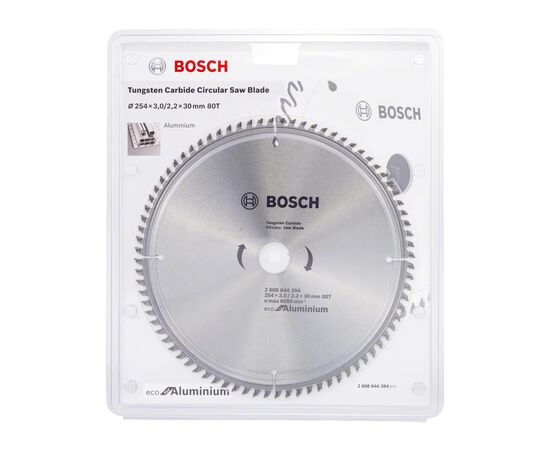 Круг відрізний Bosch пиляльний Eco for Aluminium 254x30-80T (2.608.644.394), зображення 2