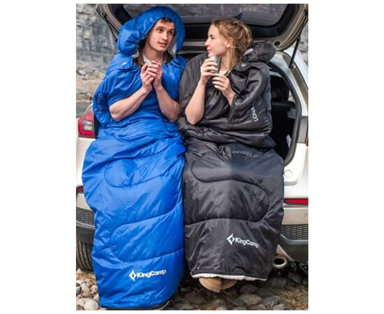 Спальный мешок KingCamp Lona 250 Black (KS2401_BLACK_L), изображение 3