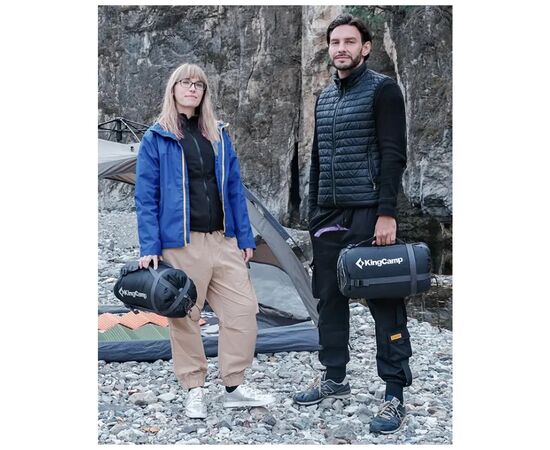 Спальный мешок KingCamp Sevan 250 Grey (KS2422_GREY_L), изображение 3