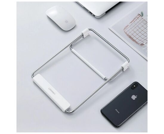 Подставка для ноутбука Ugreen LP230 Foldable Desktop Laptop Stand Silver (80348), изображение 9