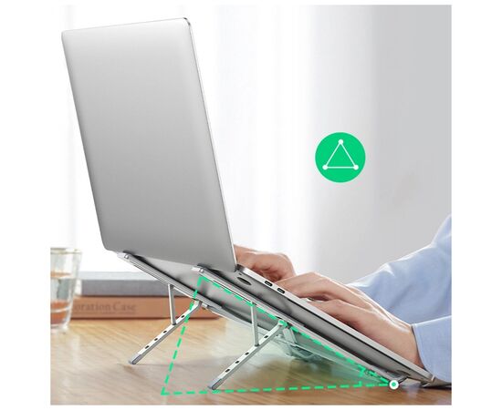 Подставка для ноутбука Ugreen LP451 Foldable Holder for Laptop Silver (40289), изображение 11