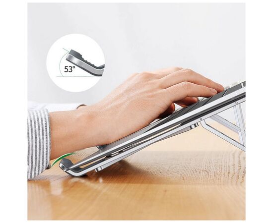 Подставка для ноутбука Ugreen LP451 Foldable Holder for Laptop Silver (40289), изображение 9