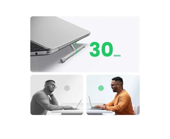 Подставка для ноутбука Ugreen LP846 Invisible Portable Desktop Laptop Stand 13-16" Silver (45415), изображение 7