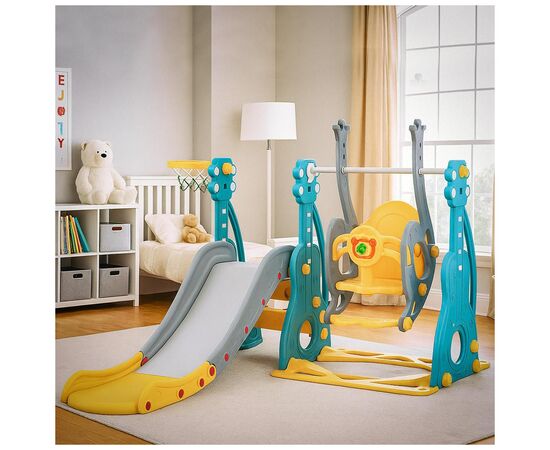 Игровая площадка Mealux Ariel (KD-B252 Yellow/Blue/Grey), изображение 4