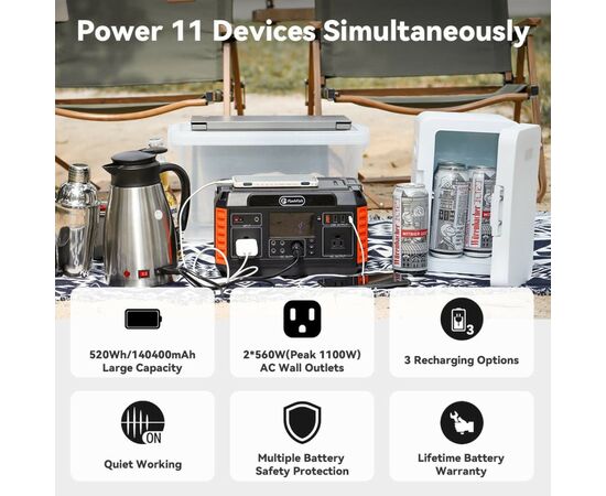 Зарядна станція FlashFish P60, 500W (P60), зображення 4