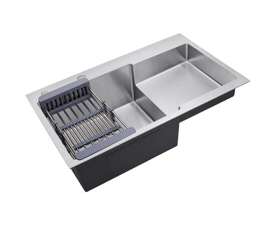 Мойка кухонная Kroner Geburstet-7848LHM (CV030021), изображение 6