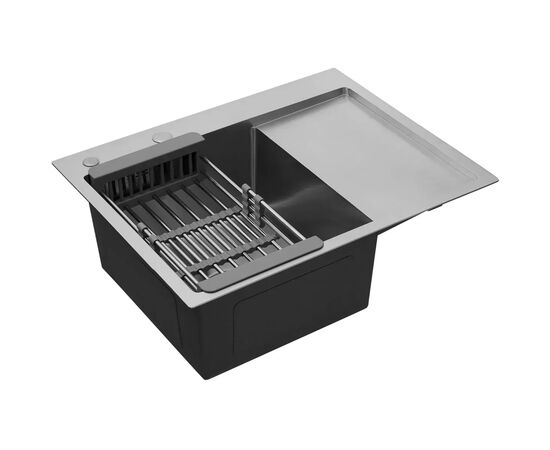 Мойка кухонная Kroner Geburstet-6350LHM (CV031320), изображение 7
