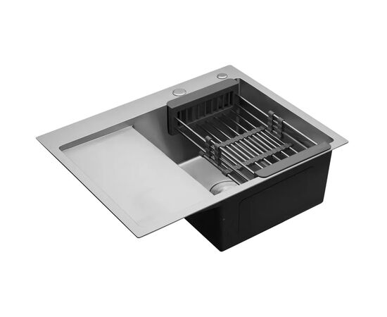 Мойка кухонная Kroner Geburstet-6350RHM (CV031321), изображение 7