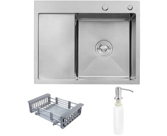 Мойка кухонная Kroner Geburstet-6350RHM (CV031321)