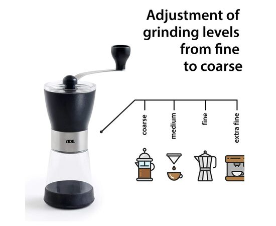 Кавомолка ручна АDЕ KG2000, зображення 3