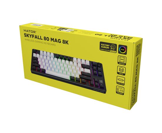 Клавіатура Hator Skyfall 80 MAG Ultima 8K Wireless Black/White (HTK3880UA), зображення 7