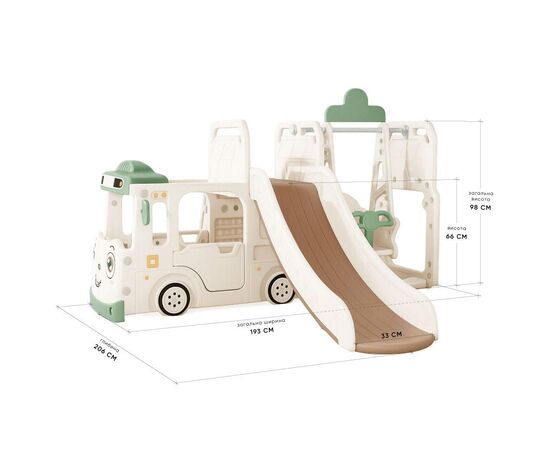 Игровая площадка Mealux Amber (KD-B010 White/Green), изображение 2
