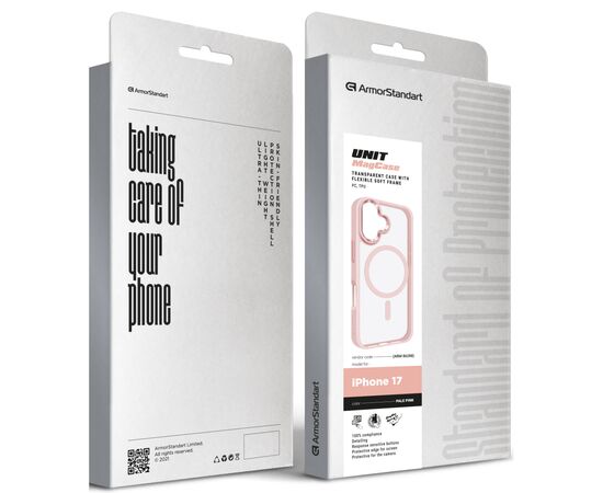 Чехол для мобильного телефона Armorstandart Unit MagCase Apple iPhone 17 Pale Pink (ARM86288), изображение 2