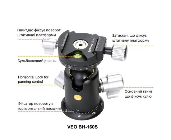 Штатив Vanguard VEO 5 264AB-160S (DAS303045), изображение 8