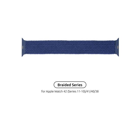 Ремінець до смарт-годинника Armorstandart Braided Solo Loop для Apple Watch 42 (Series 11-10)/41/40/38 Atlantic Blue Size 2 (120 mm) (ARM58066)