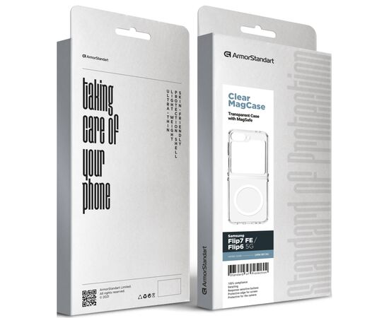 Чехол для мобильного телефона Armorstandart Clear MagCase Samsung Flip7 FE / Flip6 5G Transparent (ARM88136), изображение 5