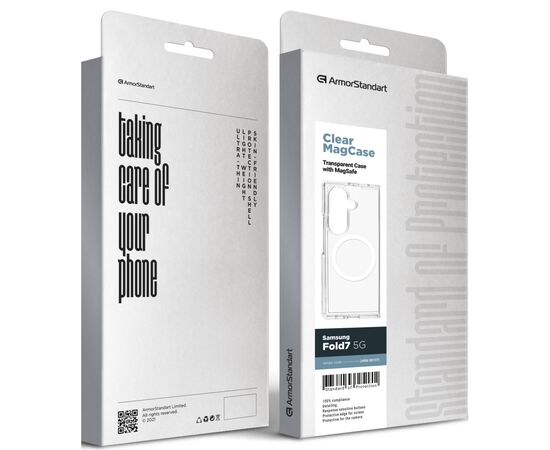 Чехол для мобильного телефона Armorstandart Clear MagCase Samsung Fold7 5G Transparent (ARM88137), изображение 5