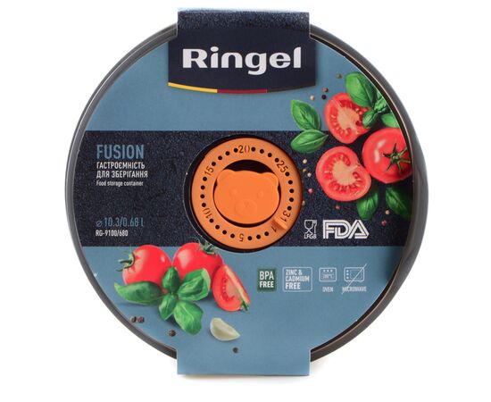 Харчовий контейнер Ringel Fusion круглий нержавіюча сталь 680 мл (RG-9100/680), зображення 5