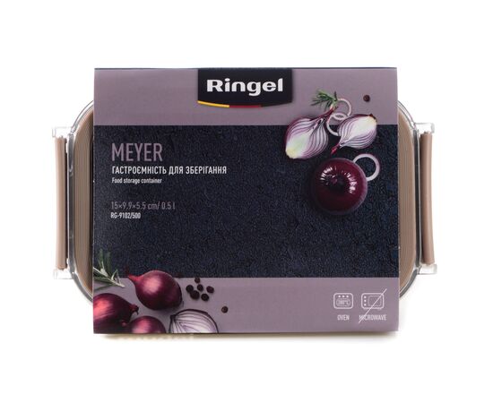 Харчовий контейнер Ringel Meyer прямокутний нержавіюча сталь 500 мл (RG-9102/500), зображення 3