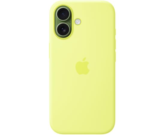 Чехол для мобильного телефона Apple Silicone iPhone 17 Neon Yellow Model A3558 (MGEV4ZM/A), изображение 5