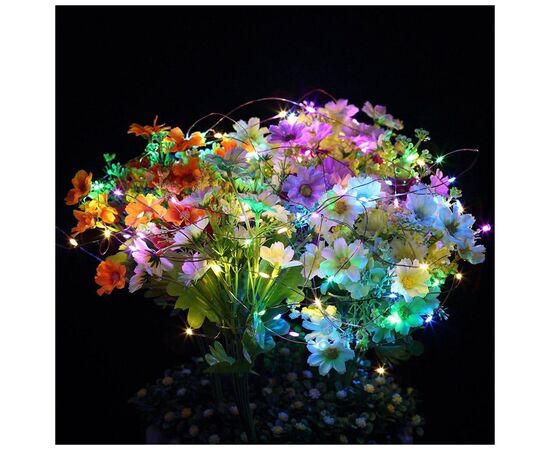 Гирлянда ColorWay Роса LED 100 10 м 8 функций разноцветная USB (CW-G-100L10NUMC), изображение 5