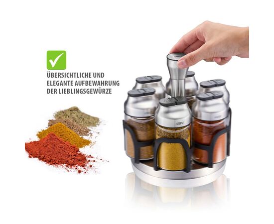 Набор для специй Gefu Kippo 6 емностей по 120 мл (33733), изображение 7