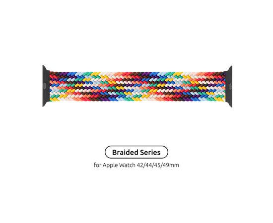 Ремешок для смарт-часов Armorstandart Braided Solo Loop для Apple Watch 49/46/45/44/42 (Series 1-3) Pride Editio Size 8 (160 mm) (ARM64938)