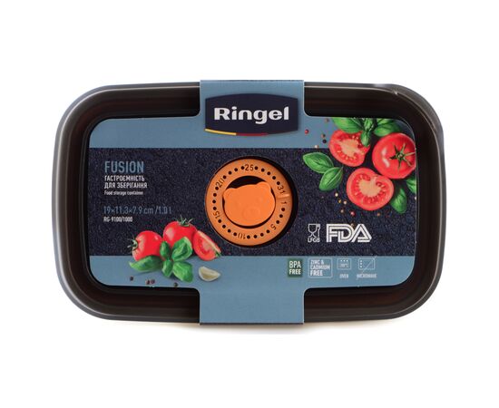Харчовий контейнер Ringel Fusion прямокутний нержавіюча сталь 1000 мл (RG-9100/1000), зображення 5