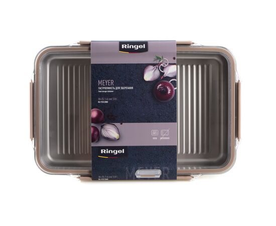 Харчовий контейнер Ringel Meyer прямокутний нержавіюча сталь 3000 мл (RG-9101/3000), зображення 5