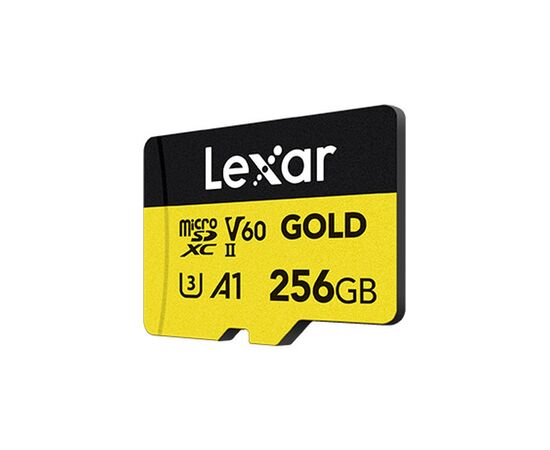 Карта памяти Lexar 256GB microSDXC class 10 UHS-II U3 V60 A1 Professional Gold (LMSGOLD256G-BNNNG), изображение 2