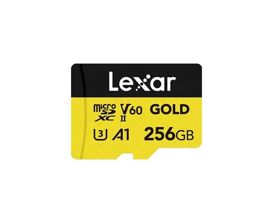 Карта памяти Lexar 256GB microSDXC class 10 UHS-II U3 V60 A1 Professional Gold (LMSGOLD256G-BNNNG)