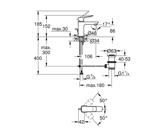 Змішувач Grohe QuickFix 1018562430, зображення 5