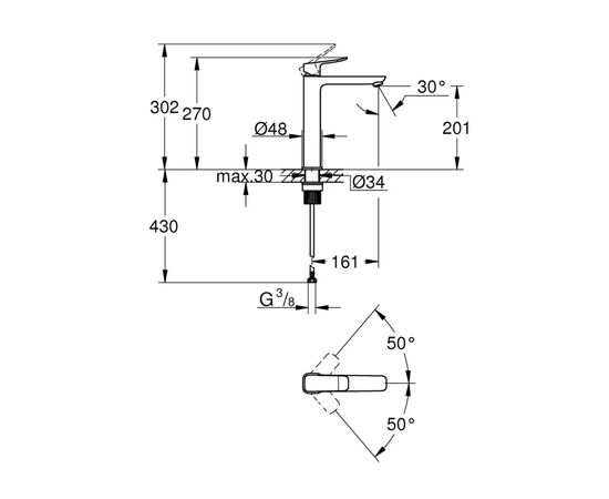 Змішувач Grohe QuickFix 1018922430, зображення 4