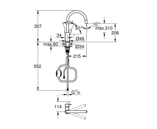Смеситель Grohe 30562000, изображение 5