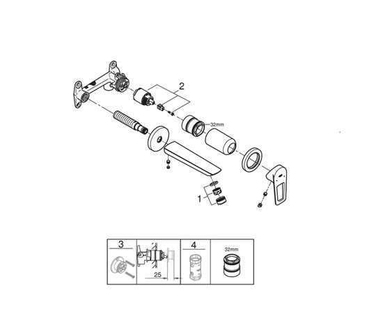 Смеситель Grohe BauLoop New (20289001), изображение 6