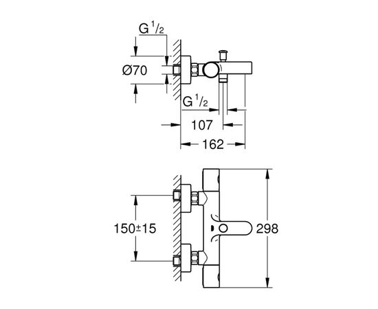 Змішувач Grohe QuickFix Precision Get (34774000), зображення 2