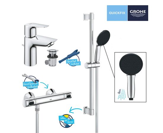 Змішувач Grohe QuickFix QuickFix Precision Flow&Start Edge (UA202503TS), зображення 10