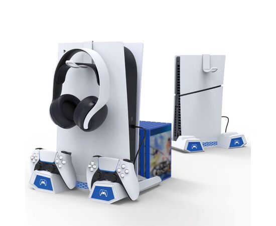 Зарядное устройство iPega для Sony PlayStation 5 Slim з зарядкою для геймпадів (PG-P5S023), изображение 2