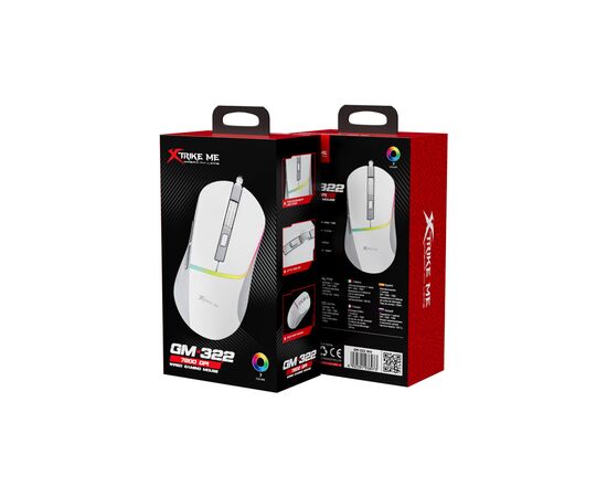 Мишка Xtrike ME GM-322 USB White (GM-322WH), зображення 3