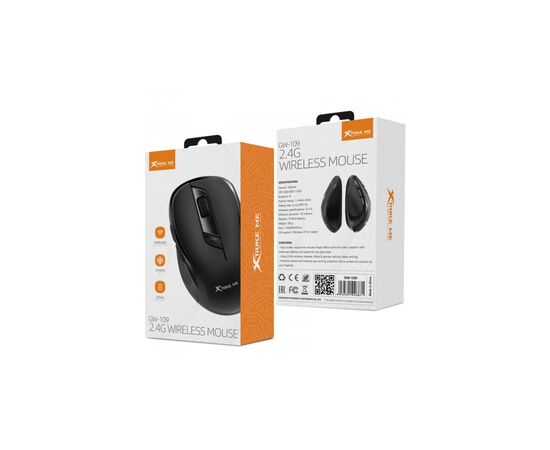 Мишка Xtrike ME GW-109 Wireless Black (GW-109), зображення 6