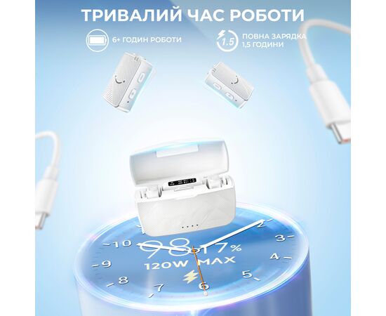 Мікрофон Fifine M9W White (M9W), зображення 8