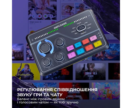 Мікшерний пульт Fifine SC8 Black (SC8), зображення 6