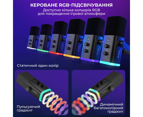 Мікрофон Fifine AM8T USB Black (AM8T), зображення 12