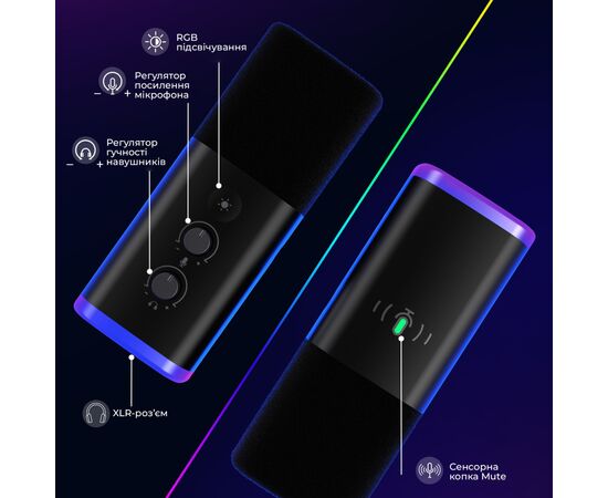 Мікрофон Fifine AM8T USB Black (AM8T), зображення 8