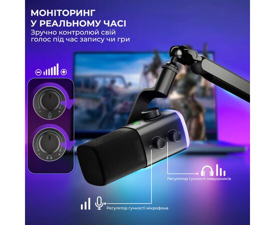 Мікрофон Fifine AM9 USB Black (AM9), зображення 10
