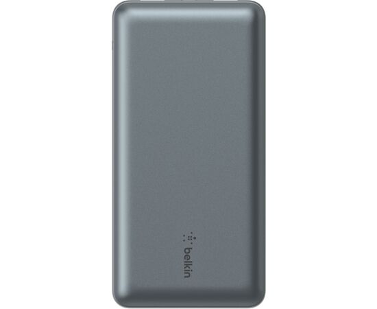 Батарея універсальна Belkin 10000mAh 15W 2xUSB-A, USB-C Gray (BPB011BTGY)