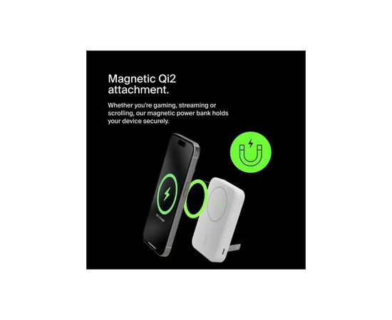 Батарея универсальная Belkin 10000mAh MagSafe Wireless Qi2 White (BPD008BTWH), изображение 7